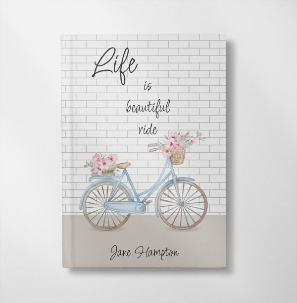 personalised Beautiful life ride design diary