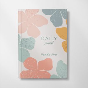 personalised Floral design notebook