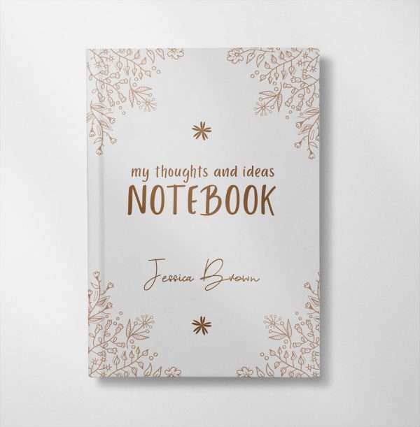 personalised my thoughts and ideas sketch design notebook