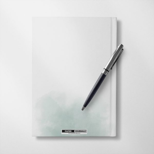 Personalised Green watercolour splash design Notebook