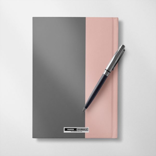 Stripe Pink & Grey Notebook - Image 2