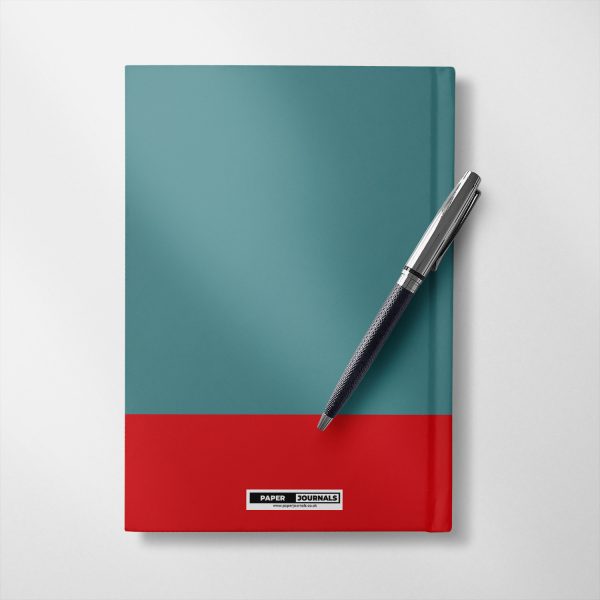 Block Colour - Teal & Red Notebook - Image 2